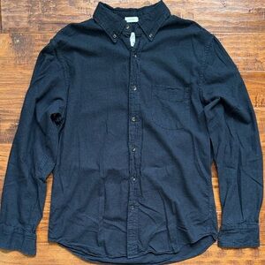 J. Crew Classic Brushed Twill Button Down Shirt, Size Medium